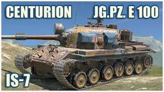 Centurion RAAC, IS-7 & Jg.Pz. E 100 • WoT Blitz Gameplay