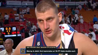 Nikola Jokić on What His Historic Triple-Double Means: "Not Much" 😅 | 2023 NBA Finals