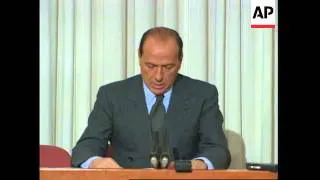 Italy - Berlusconi Resigns