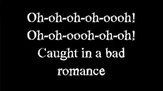 lady gaga - Bad Romance - Lyrics on screen