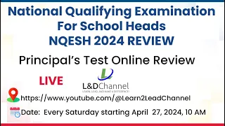 Online Review for the National Qualifying Examination for School Heads