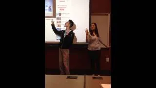 Love is an open Door! An ASL performance in a Montclair State University classroom!