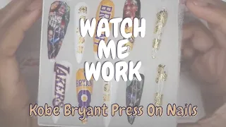 Watch Me Work Creating Kobe Bryant Press On Nails