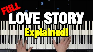 HOW TO PLAY - LOVE STORY (Where do I Begin?) ANDY WILLIAMS - PIANO TUTORIAL LESSON (COMPLETE)