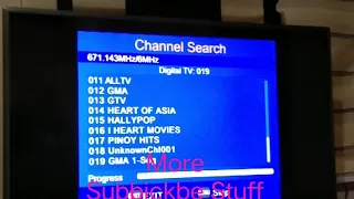 Rescanning the channels in the GMA Affordabox