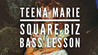 Teena Marie Square Biz Bass Lesson (request from MJ Morgan)