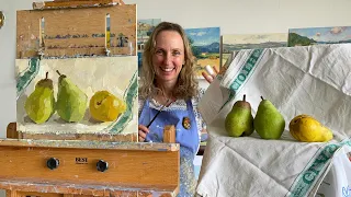 Pears Still Life Demo with Commentary