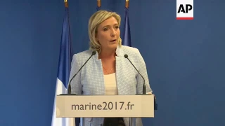 Marine Le Pen congratulates Donald Trump