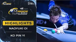 HIGHLIGHTS | Naoyuki Oi vs Ko Pin Yi | WPA World Championship Men's 10-Ball 2024 | Vòng 1