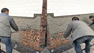 Young Man with great tiling skills -Great tiling skills -Great technique in construction PART 120