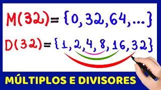 🤔 DIFERENÇAS ENTRE MÚLTIPLOS E DIVISORES !! Matemática básica todo dia.📚🚀