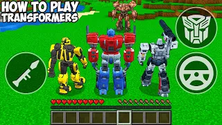 REALISTIC OPTIMUS PRIME vs BUMBLEBEE vs MEGATRON! HOW TO PLAY TRANSFORMERS in Minecraft!