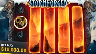 I HIT BIG ON $10,000 SPINS... I WAS DEGENING AGAIN ON STORMFORGED!