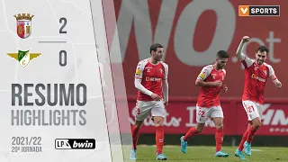 Highlights | Resumo: SC Braga 2-0 Moreirense (Liga 21/22 #20)