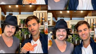 #paulwesley #iansomerhalder 's live session 31st August 2021.