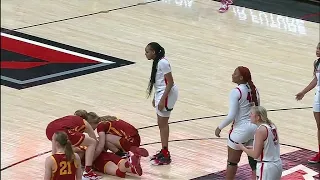 TECHNICAL After Ashley Joens Gets THROWN DOWN Then STOOD OVER After Her Bucket + Foul #15 Iowa State