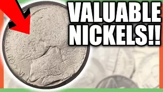 RARE NICKELS WORTH MONEY - VALUABLE ERROR COINS TO LOOK FOR!!