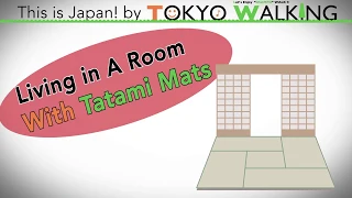 [This is Japan] Living in A Room with Japanese Tatami Mats（畳の部屋）.  by TOKYO WALKING