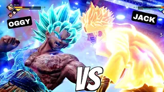 GOKU & VEGETA VS NARUTO & SASUKE FIGHT IN JUMP FORCE! (DRAGON BALLZ VS NARUTO) WITH OGGY