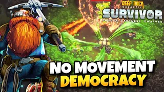 "No Movement Challenge" Democracy | Deep Rock Galactic: Survivor Gameplay Live