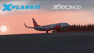 X-Plane 11 Zibo 737 jet2 Vatsim Landing In Malaga