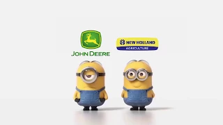 Tractor John Deere vs  New Holland - Minions Style Fail Compilation