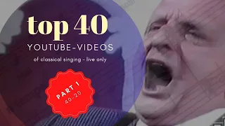 Perle Bianche: Top 40 Operatic Live Videos (part 1)