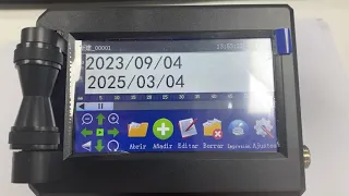 How to print production date and expiration date with Phezer handheld inkjet printer?