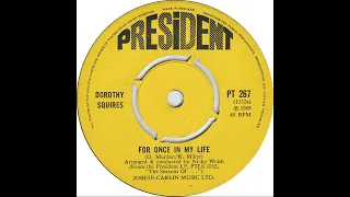 UK New Entry 1969 (184) Dorothy Squires - For Once In My Life