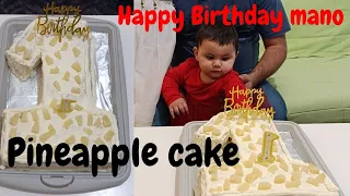 Mano ki Birthday 🎉🎈 Pineapple cake recipe