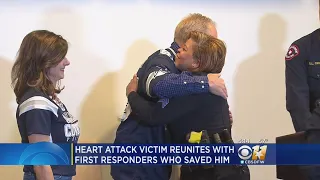 Heart Attack Survivor Reunites With First Responders Who Saved Him