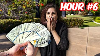 Giving My Mom $1,000 EVERY 10 Minutes...