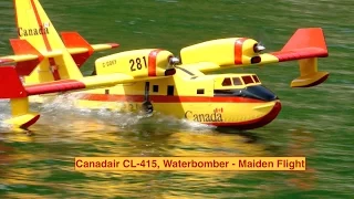 Canadair CL-415 SuperScooper Maiden Flight