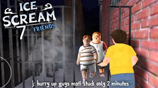 Ice Scream 7 Friends lis Fan Made Gameplay With Save Friends From Mati Ending || Ice Scream 7