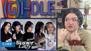 so unbelievably impressed... (여자)아이들((G)I-DLE) - 'Super Lady' Recording Behind Reaction