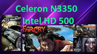 Intel Celeron N3350 Intel HD 500 in Games