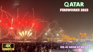 EID FIREWORKS 2023 | Katara Cultural Village, QATAR | HD 1080p 60fps #qatar #2023 #fireworks