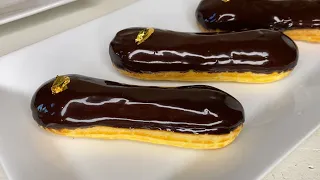 Best Chocolate & Vanilla Eclair Recipe!