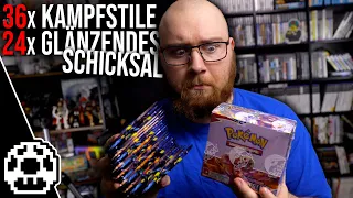 Mogi packt für (über) 2 Stunden Pokémon Karten aus - 36x Kampfstile + 24x Glänzendes Schicksal