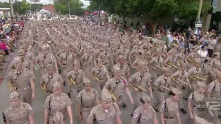 WATCH: Fightin' Texas Aggie Band marches in 2024 Battle of Flowers Parade