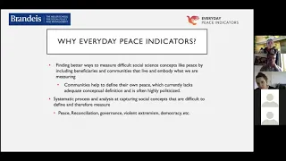 Everyday Peace Indicators - Lecture