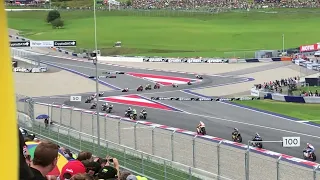 Moto 2, second lap - Zaccone crash. Austria 2022, Red Bull Tribune