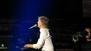 Paul McCartney singing "Live and Let Die"