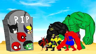 Rescue SUPERHEROES Baby HULK & SPIDERMAN, BATMAN, DEADPOOL : Returning from the Dead SECRET - FUNNY