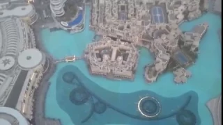 Фонтан Дубай вид с Бурдж-Халифа