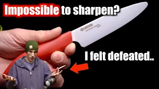 Why Ceramic Knives Are Almost IMPOSSIBLE to Sharpen!