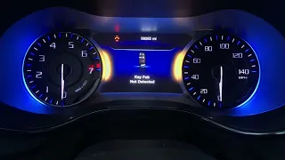 How to start a 2015-16-17 Chrysler 200 with "key fob not detected issue"