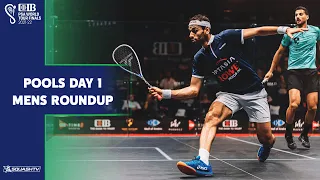 Squash: CIB PSA World Tour Finals 21-22 - Men's Pools Day 1 Roundup