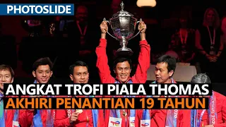 Indonesia Kembali Angkat Trofi Piala Thomas Setelah 19 Tahun