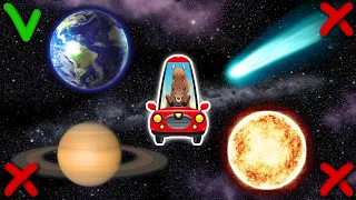 Planets and space for children. Exploring the solar system. Logic for toddlers